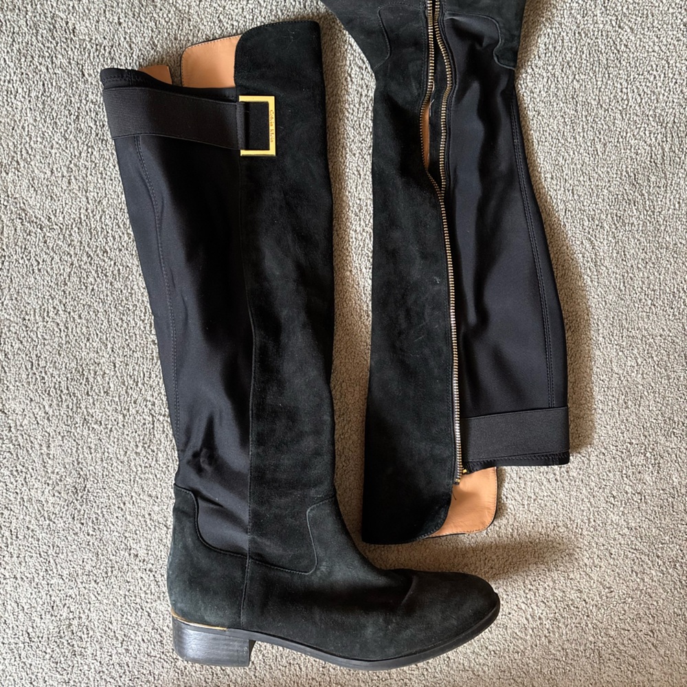 Calvin Klein Black Knee-High Boots